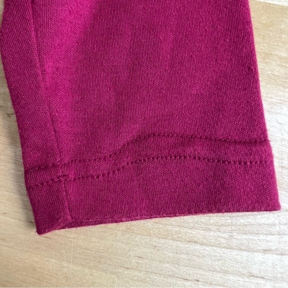 Vintage Adolfo Sport Burgundy Red 3D Ribbon Flower Mock Shirt Size Small‎ - Picture 9 of 13